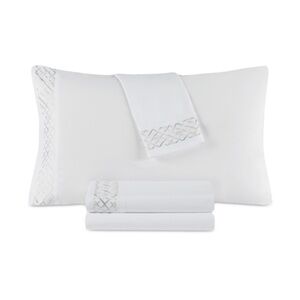 Decor Studio Holiday Embroidered Microfiber 3-Pc. Sheet Set, Twin - Diamond